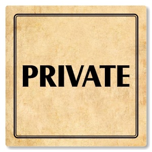 Private, 80x80mm, pergamen, Utah